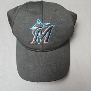 Black Embroidered Logo Cap